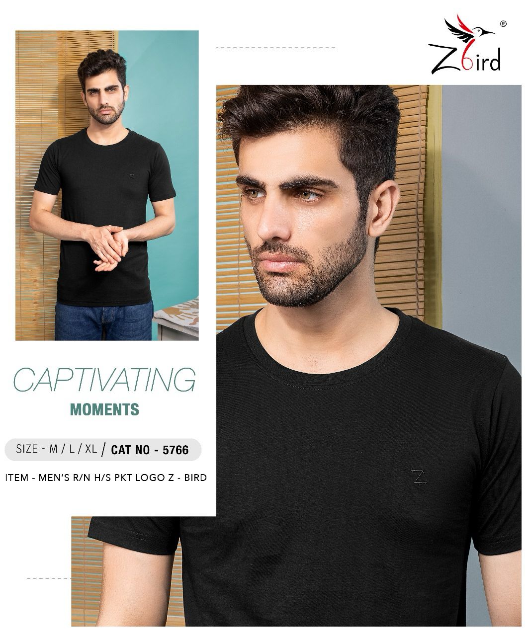 Cat No 6043 Z Bird Cotton Mens Tshirts Manufacturer India