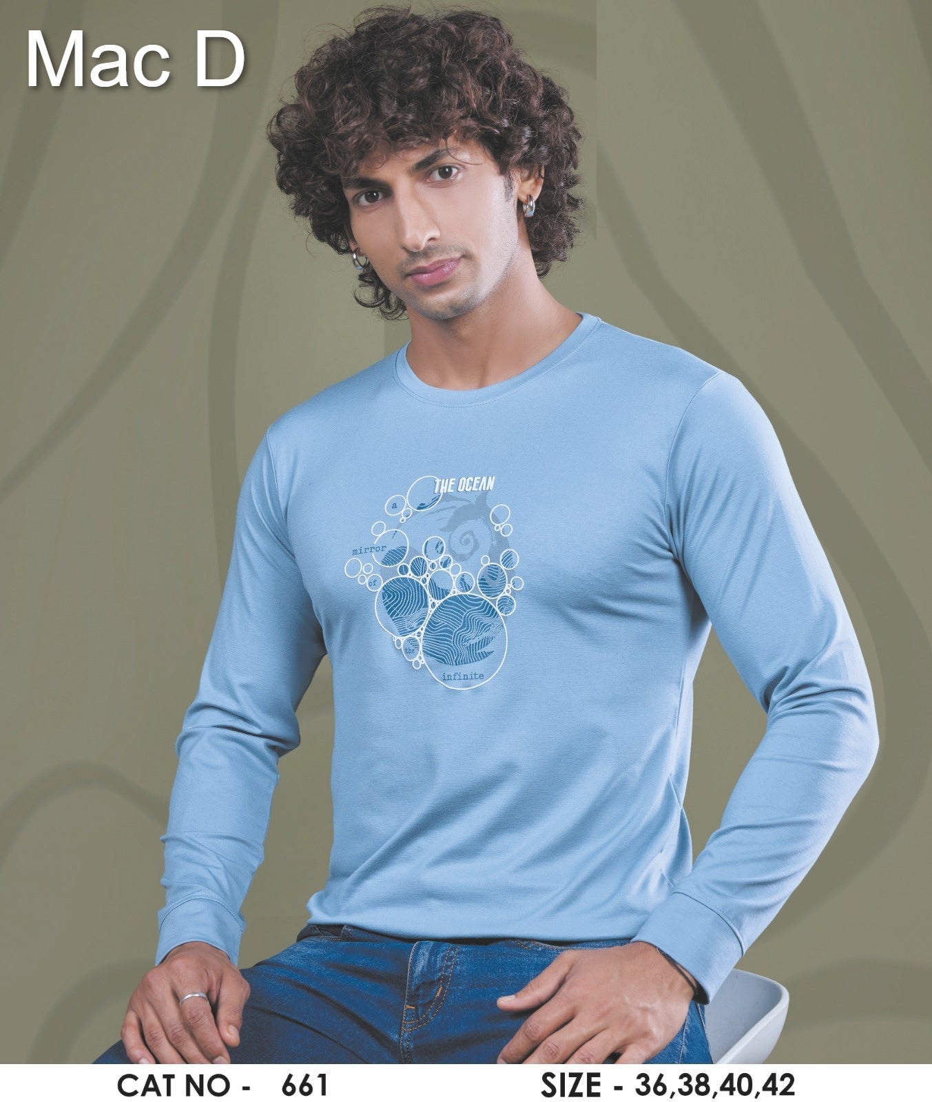 Cat No 661 Mac D Tencel Mens Tshirts Wholesale Rate