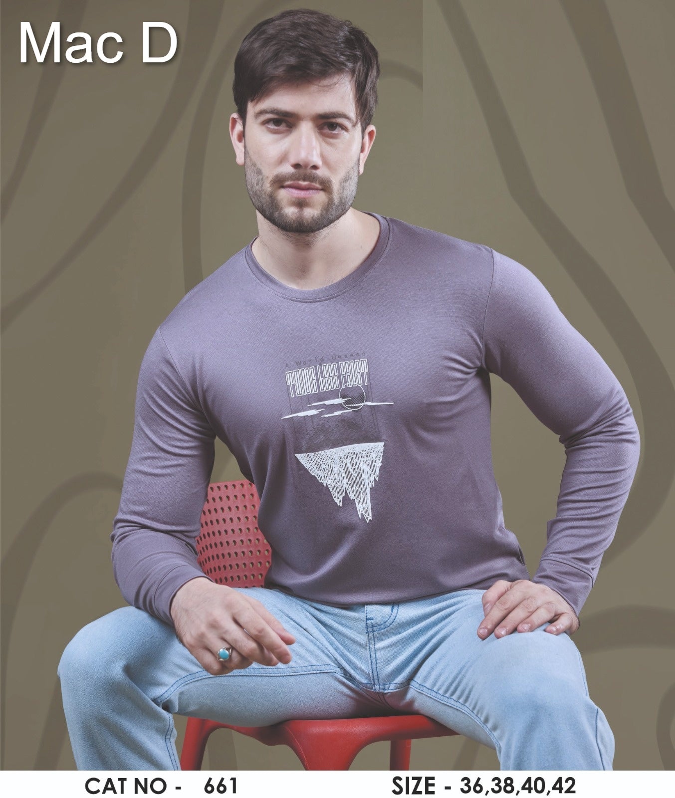 Cat No 661 Mac D Tencel Mens Tshirts Wholesale Rate