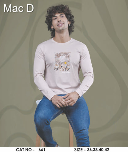 Cat No 661 Mac D Tencel Mens Tshirts Wholesale Rate