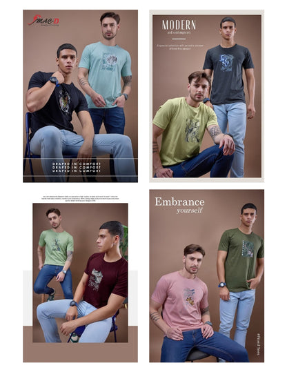 Cat No 7198 Mac D Cotton Mens Tshirts Supplier Gujarat