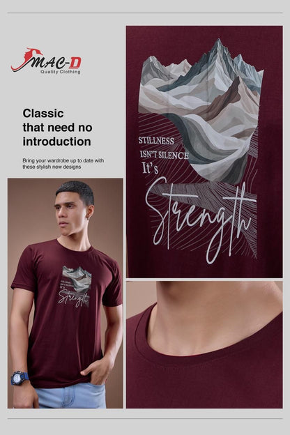 Cat No 7198 Mac D Cotton Mens Tshirts Supplier Gujarat