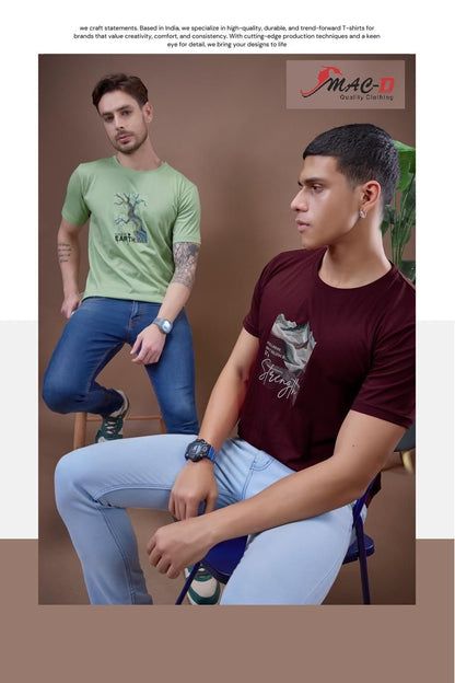 Cat No 7198 Mac D Cotton Mens Tshirts Supplier Gujarat