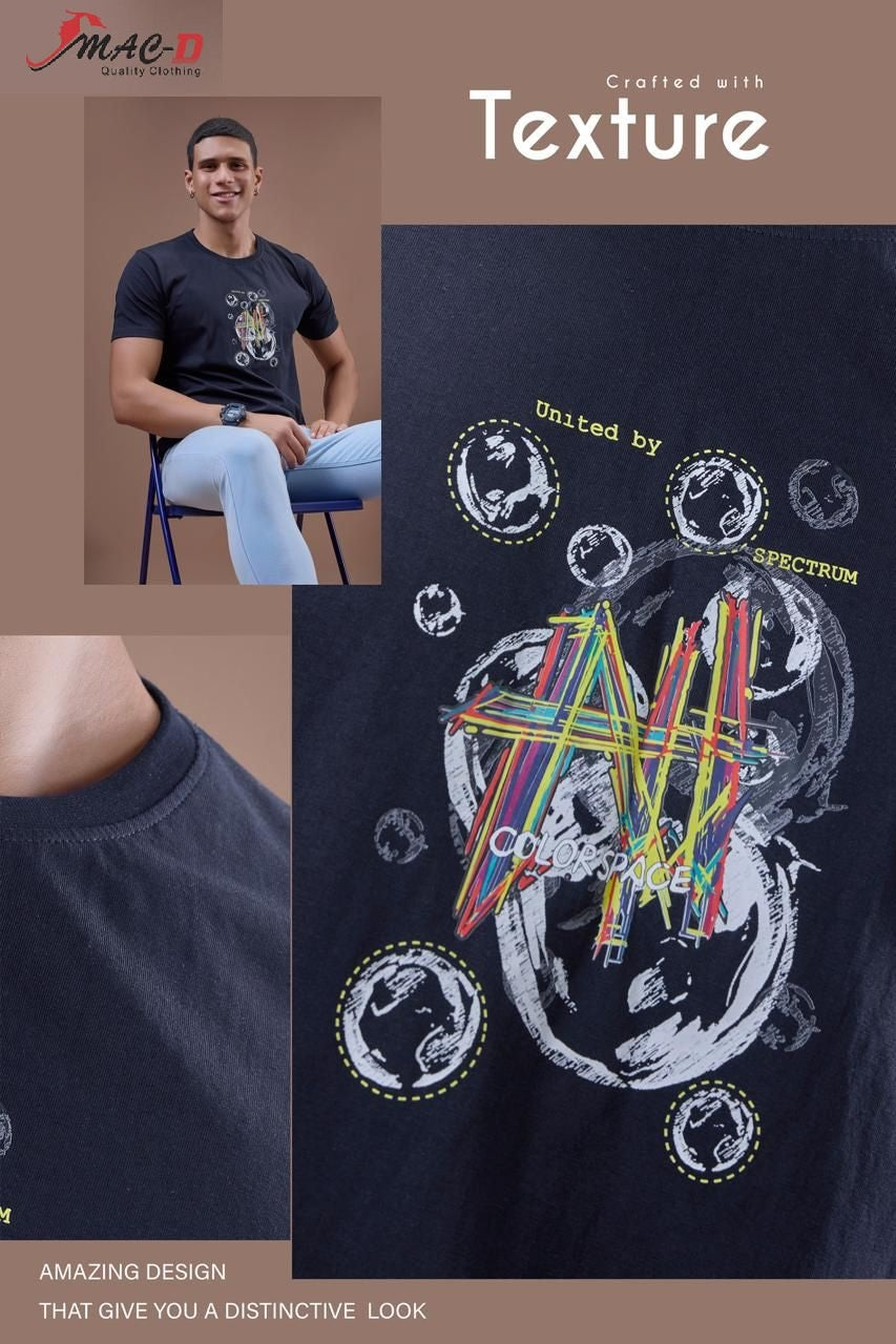 Cat No 7198 Mac D Cotton Mens Tshirts Supplier Gujarat