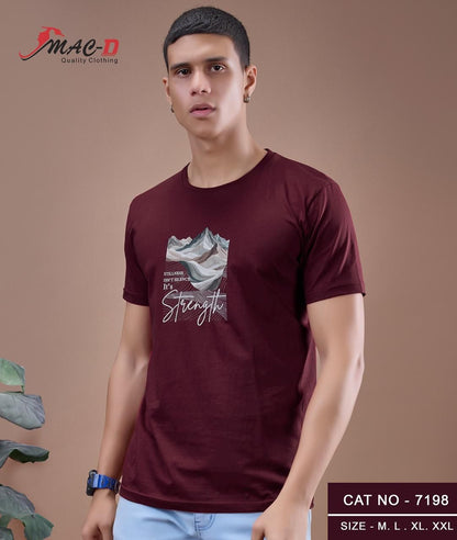 Cat No 7198 Mac D Cotton Mens Tshirts Supplier Gujarat