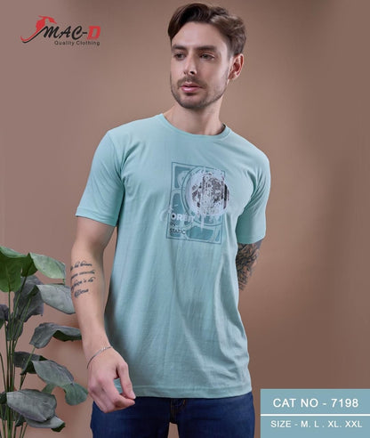 Cat No 7198 Mac D Cotton Mens Tshirts Supplier Gujarat
