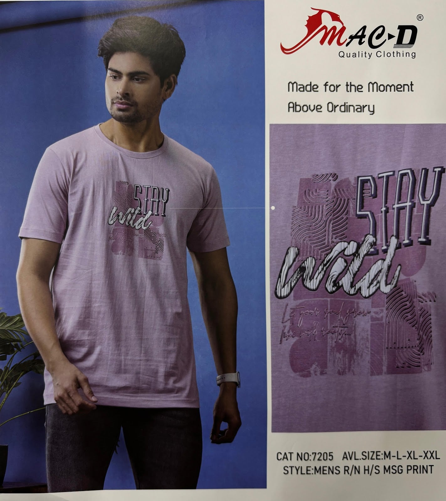 Cat No 7205 Mac D Cotton Mens Tshirts Manufacturer India