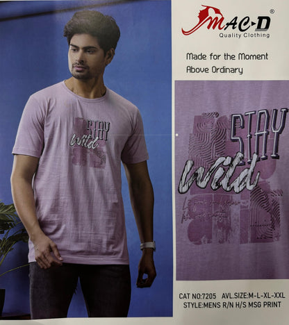 Cat No 7205 Mac D Cotton Mens Tshirts Manufacturer India