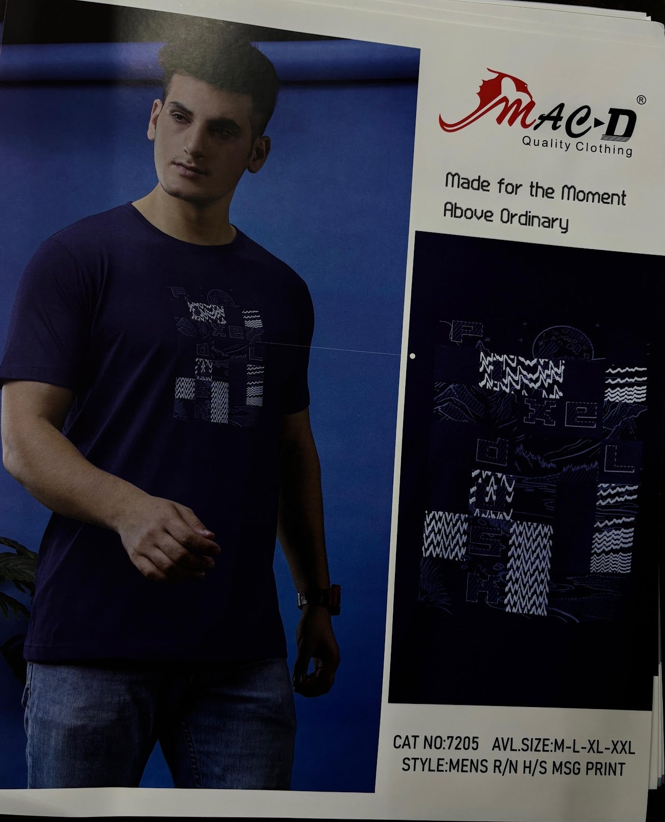 Cat No 7205 Mac D Cotton Mens Tshirts Manufacturer India