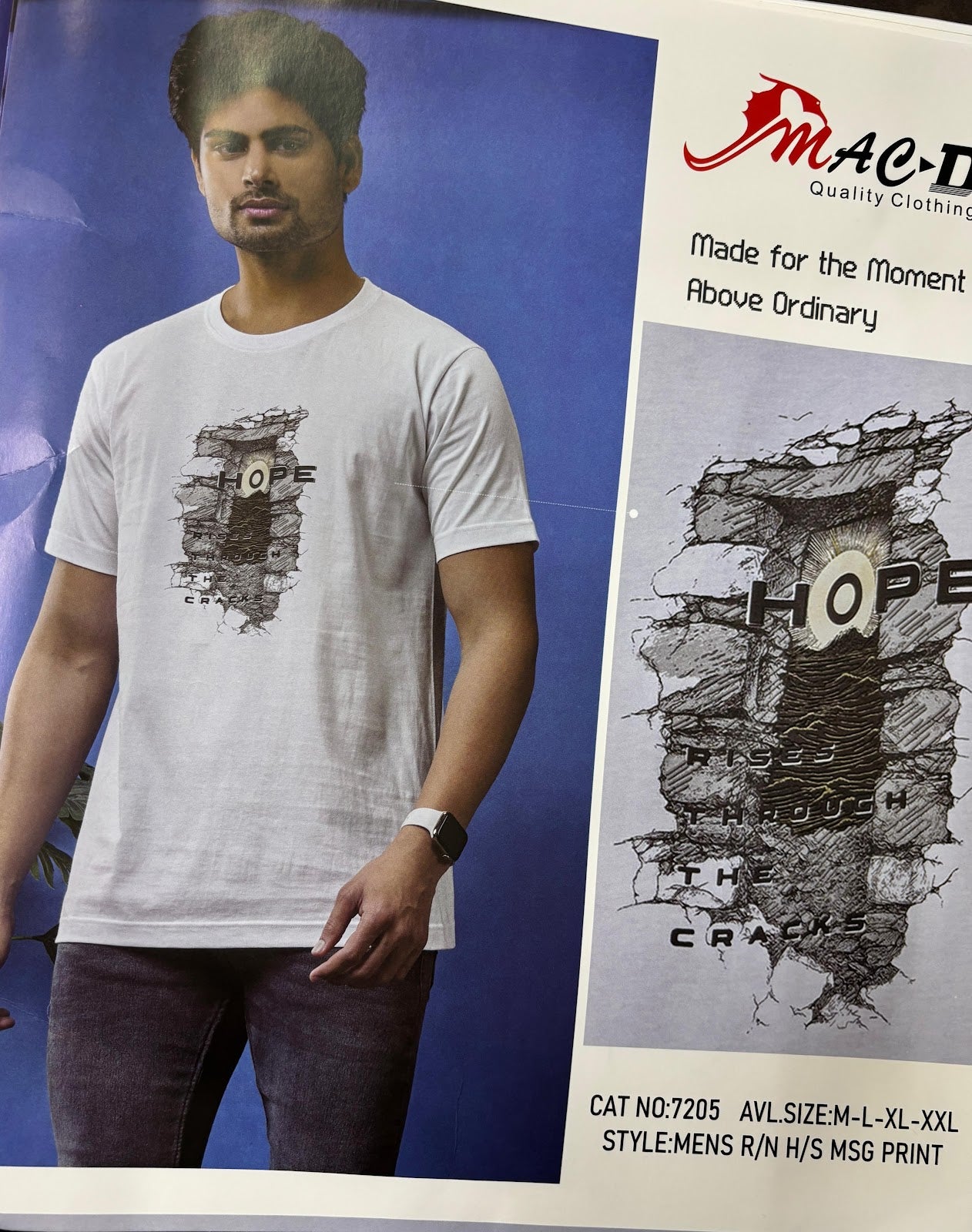 Cat No 7205 Mac D Cotton Mens Tshirts Manufacturer India