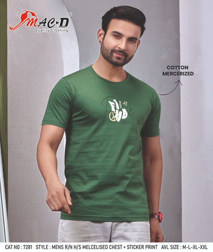 Cat No 7281 Mac D Cotton Mens Tshirts Wholesaler Gujarat