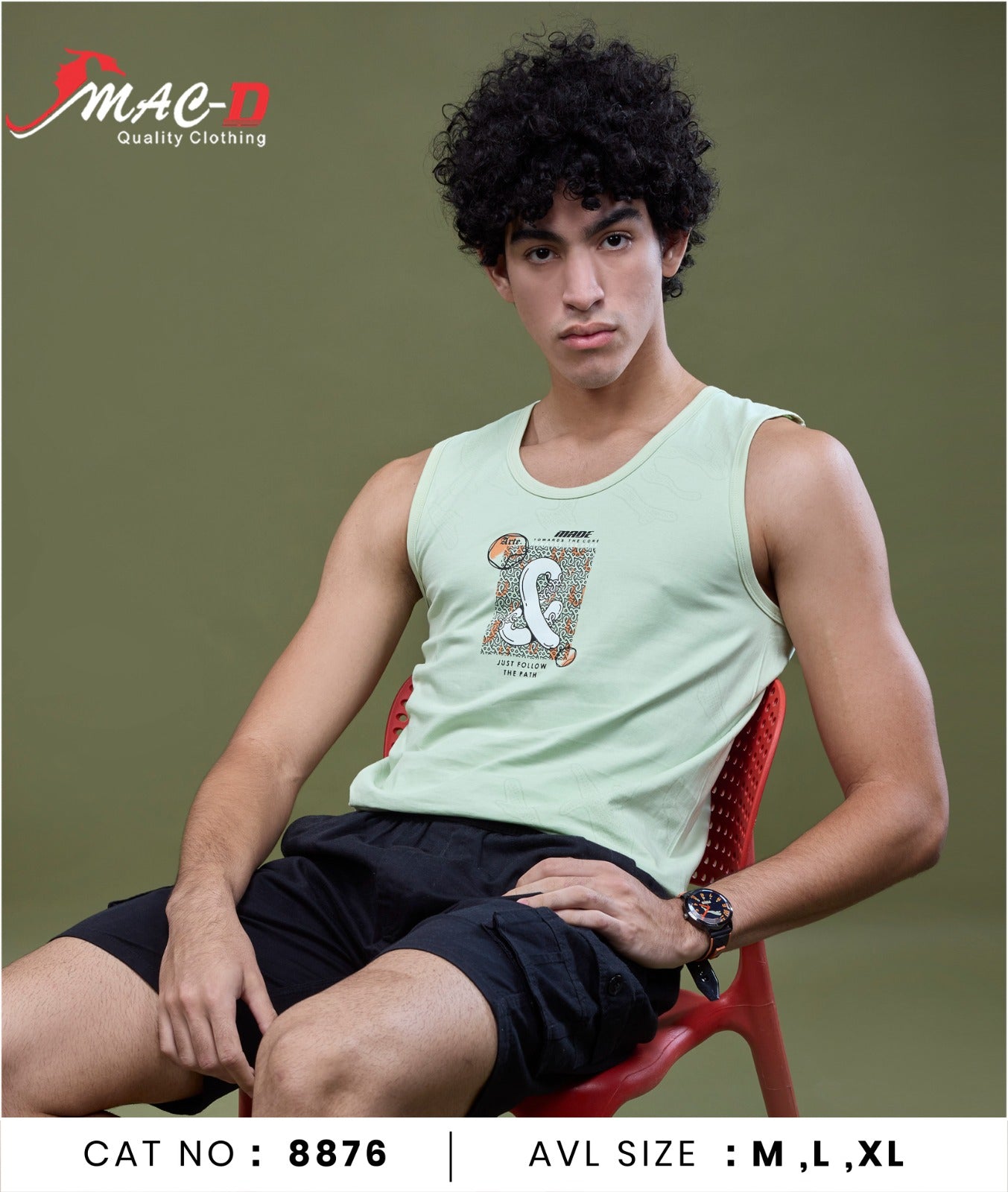Cat No 8876 Mac D Cotton Mens Sando Wholesaler India
