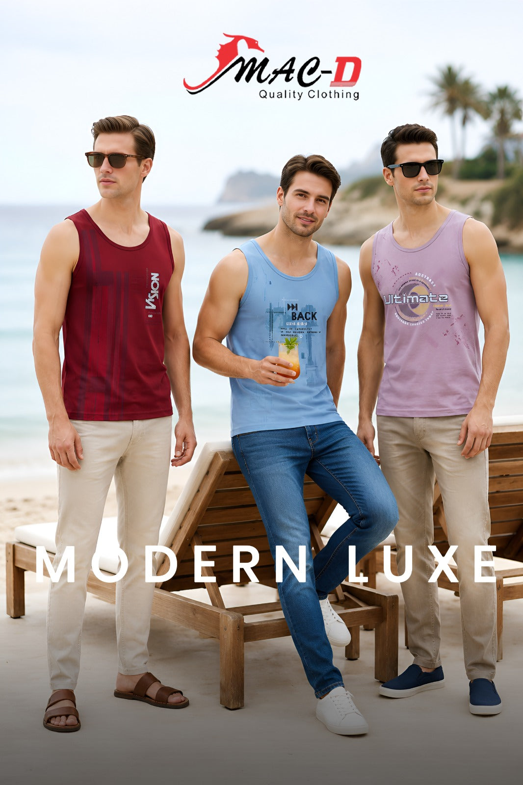 Cat No 8876 Mac D Cotton Mens Sando Wholesaler India
