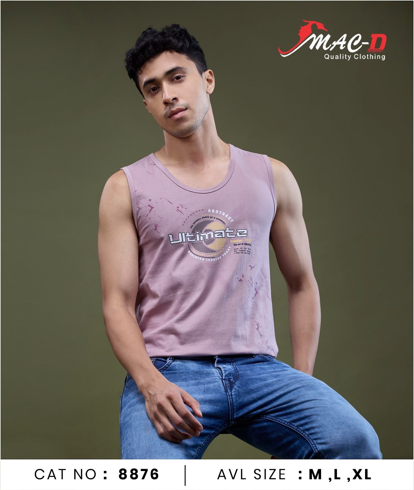 Cat No 8876 Mac D Cotton Mens Sando Wholesaler India