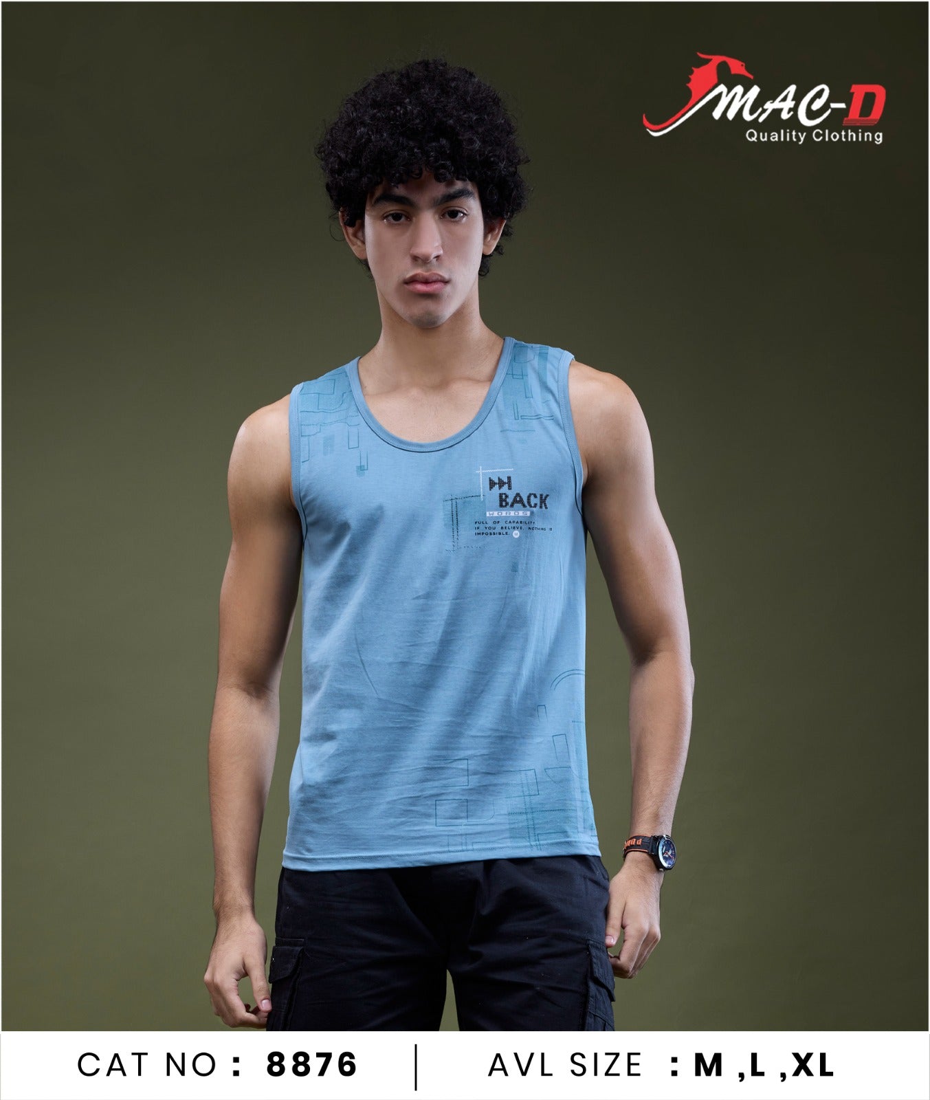 Cat No 8876 Mac D Cotton Mens Sando Wholesaler India