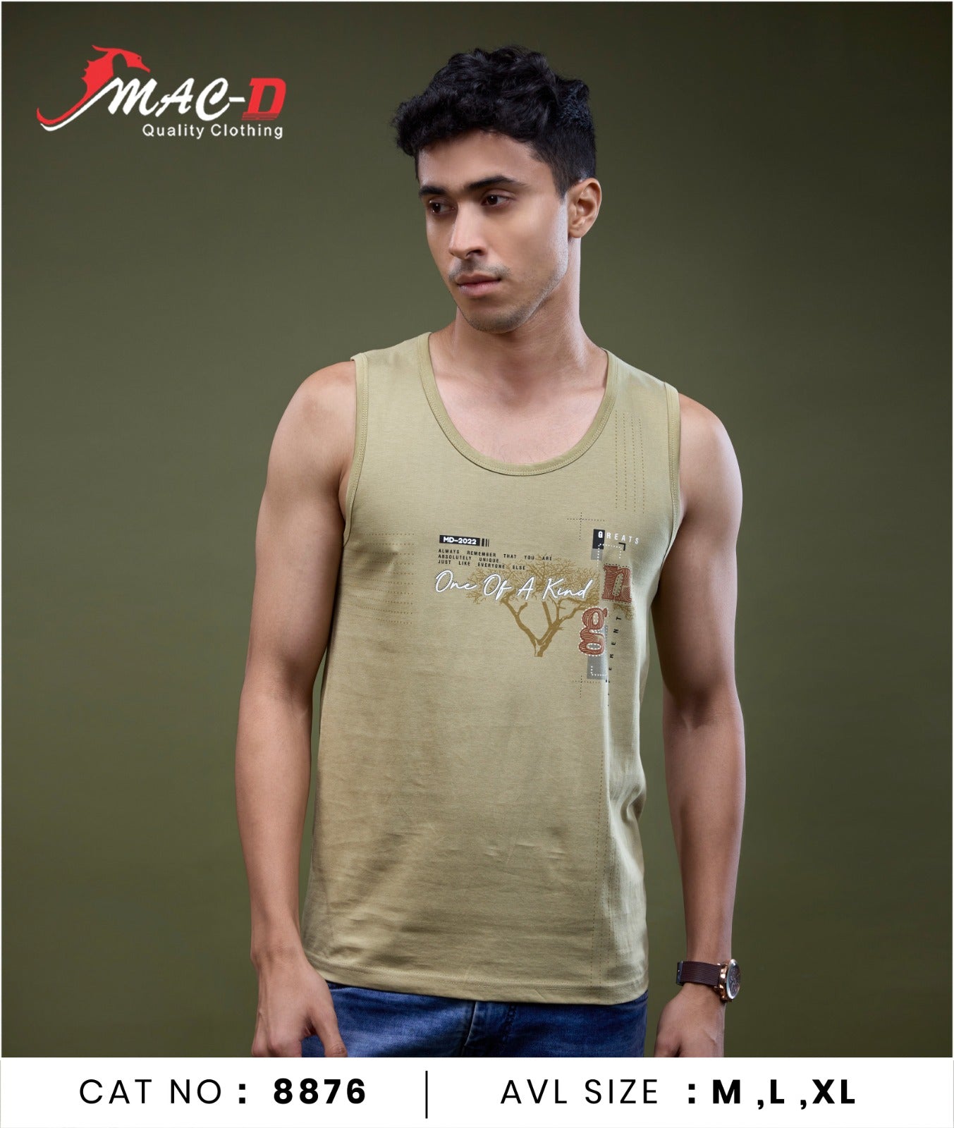 Cat No 8876 Mac D Cotton Mens Sando Wholesaler India