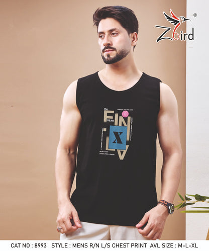 Cat No 8993 Z Bird Cotton Biowashed Mens Sando Supplier India
