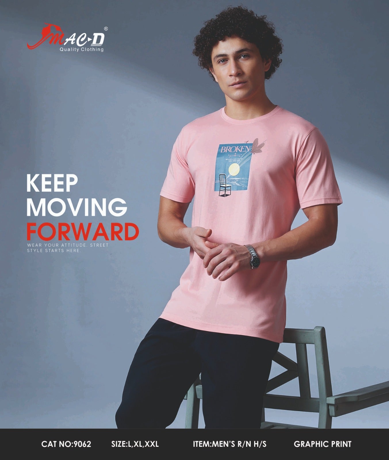 Cat No 9062 Mac D Cotton Mens Tshirts Manufacturer India