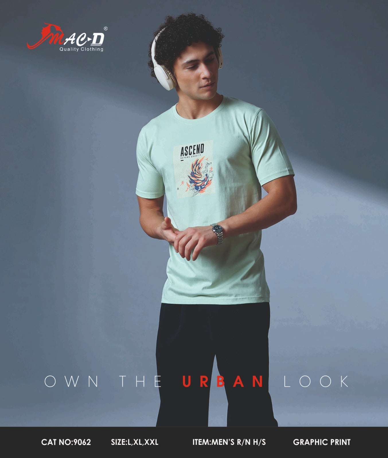 Cat No 9062 Mac D Cotton Mens Tshirts Manufacturer India