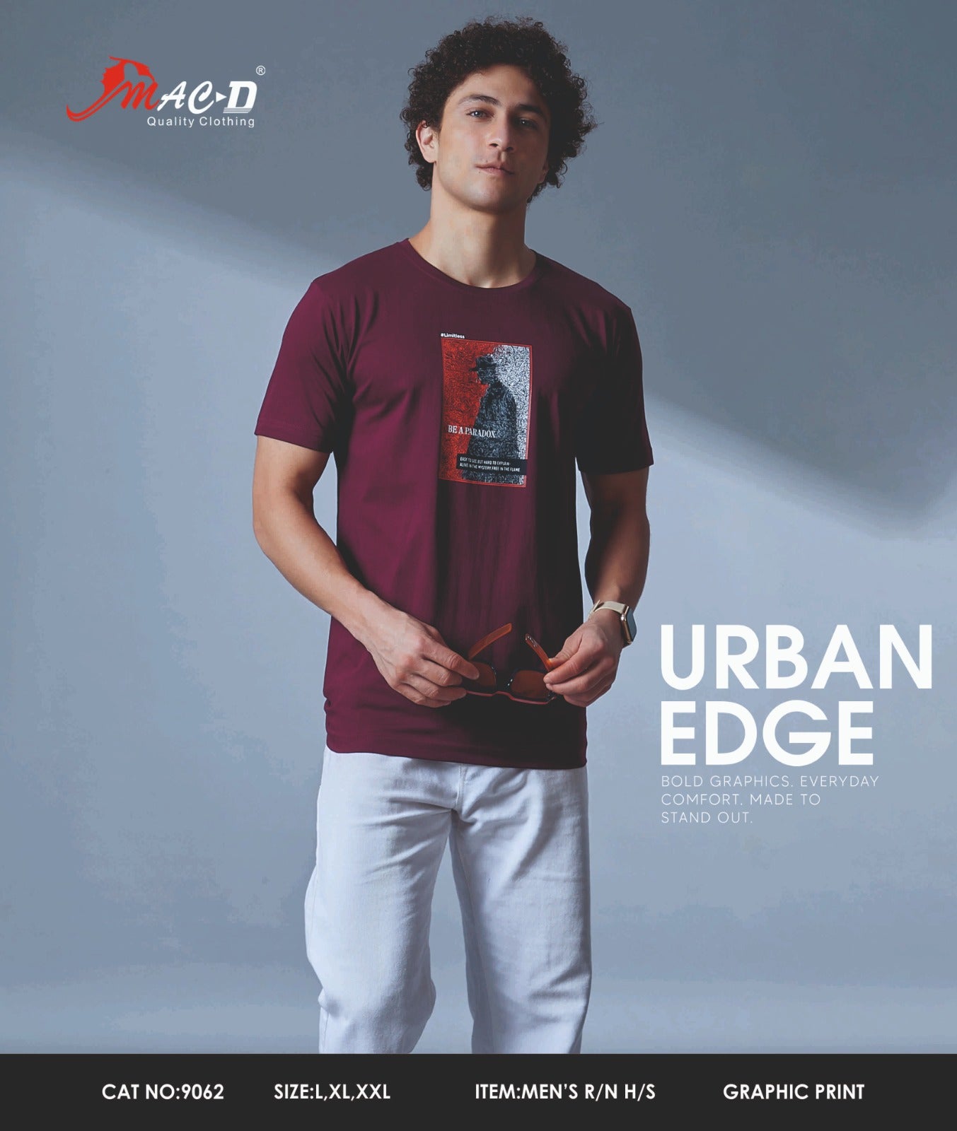 Cat No 9062 Mac D Cotton Mens Tshirts Manufacturer India