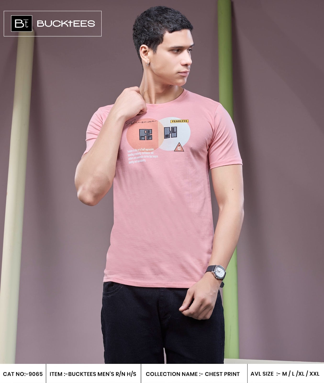 Cat No 9065 Bucktees Mens Tshirts Manufacturer