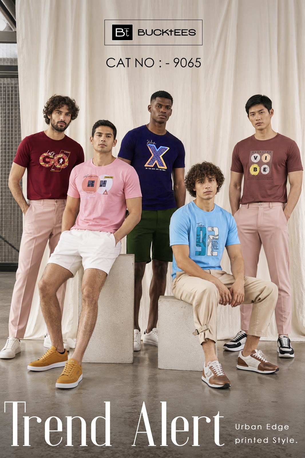 Cat No 9065 Bucktees Mens Tshirts Manufacturer