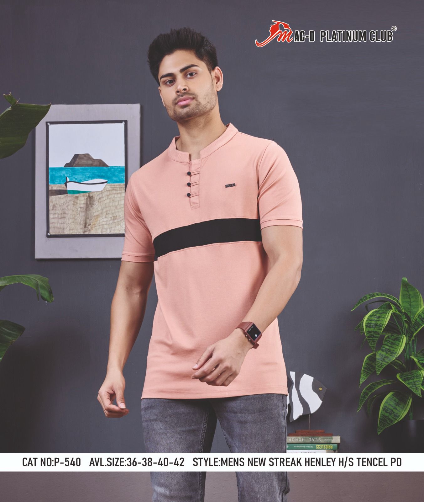 Cat No P 540 Mac D Tencil Mens Tshirts Manufacturer