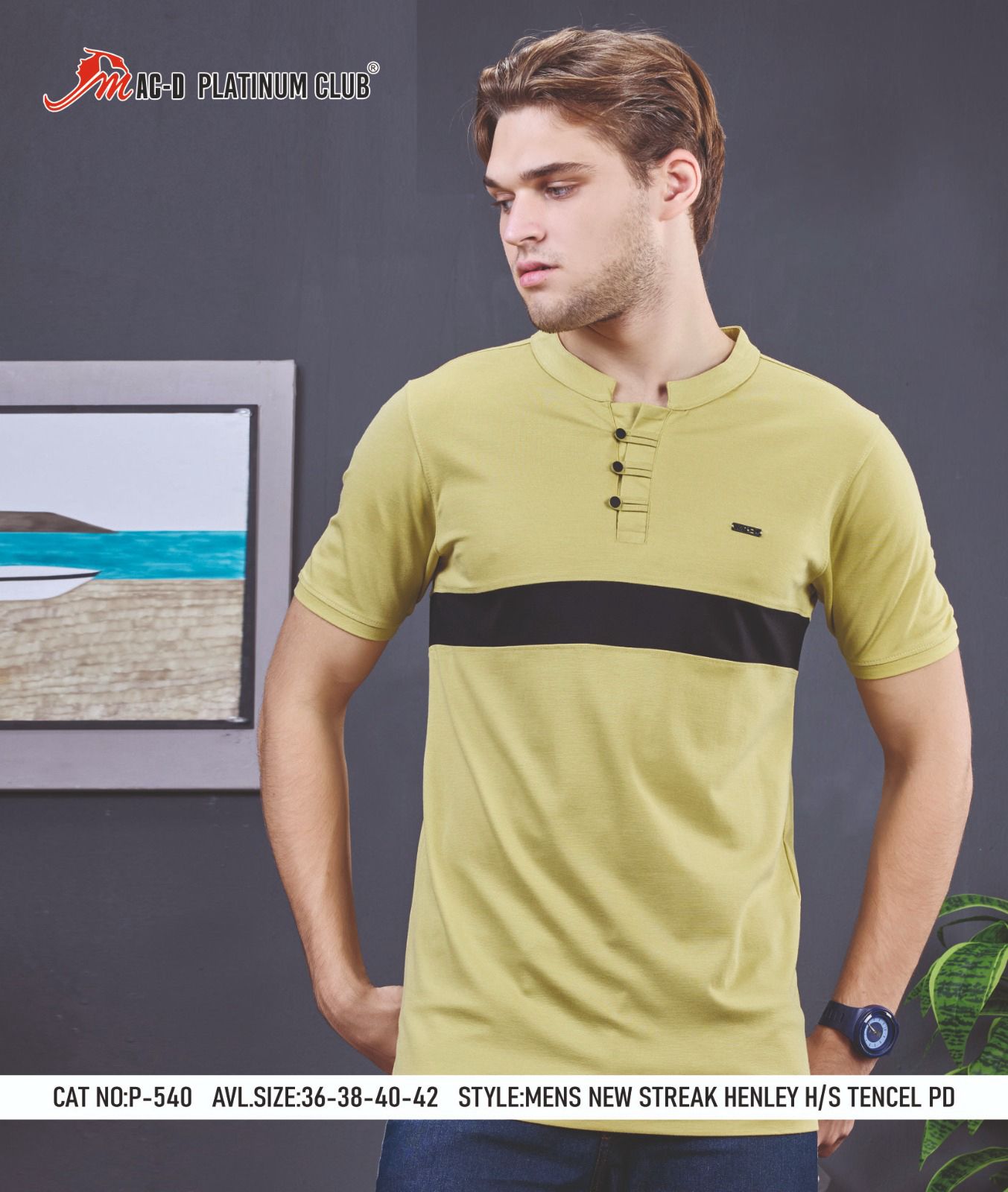 Cat No P 540 Mac D Tencil Mens Tshirts Manufacturer