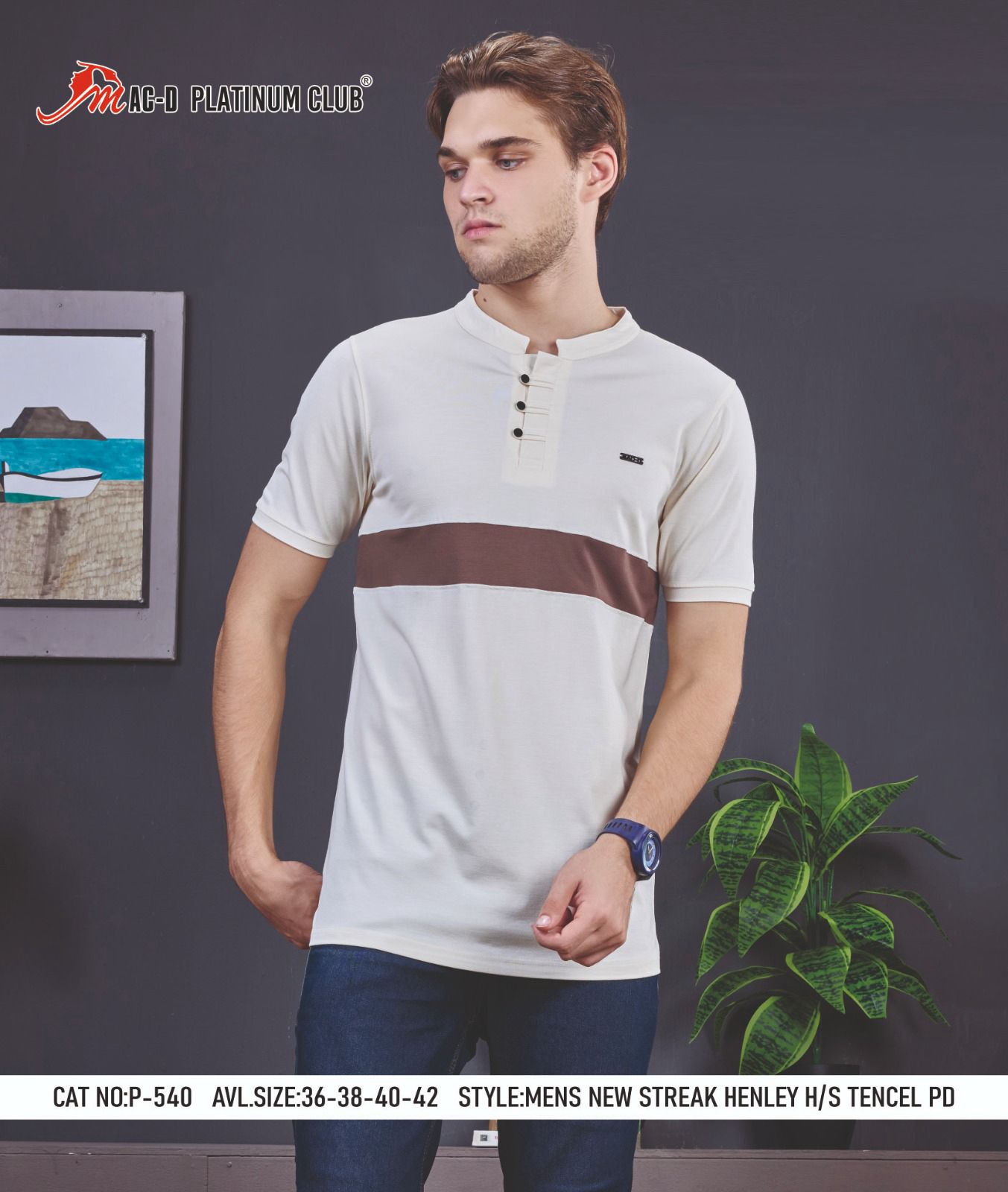 Cat No P 540 Mac D Tencil Mens Tshirts Manufacturer