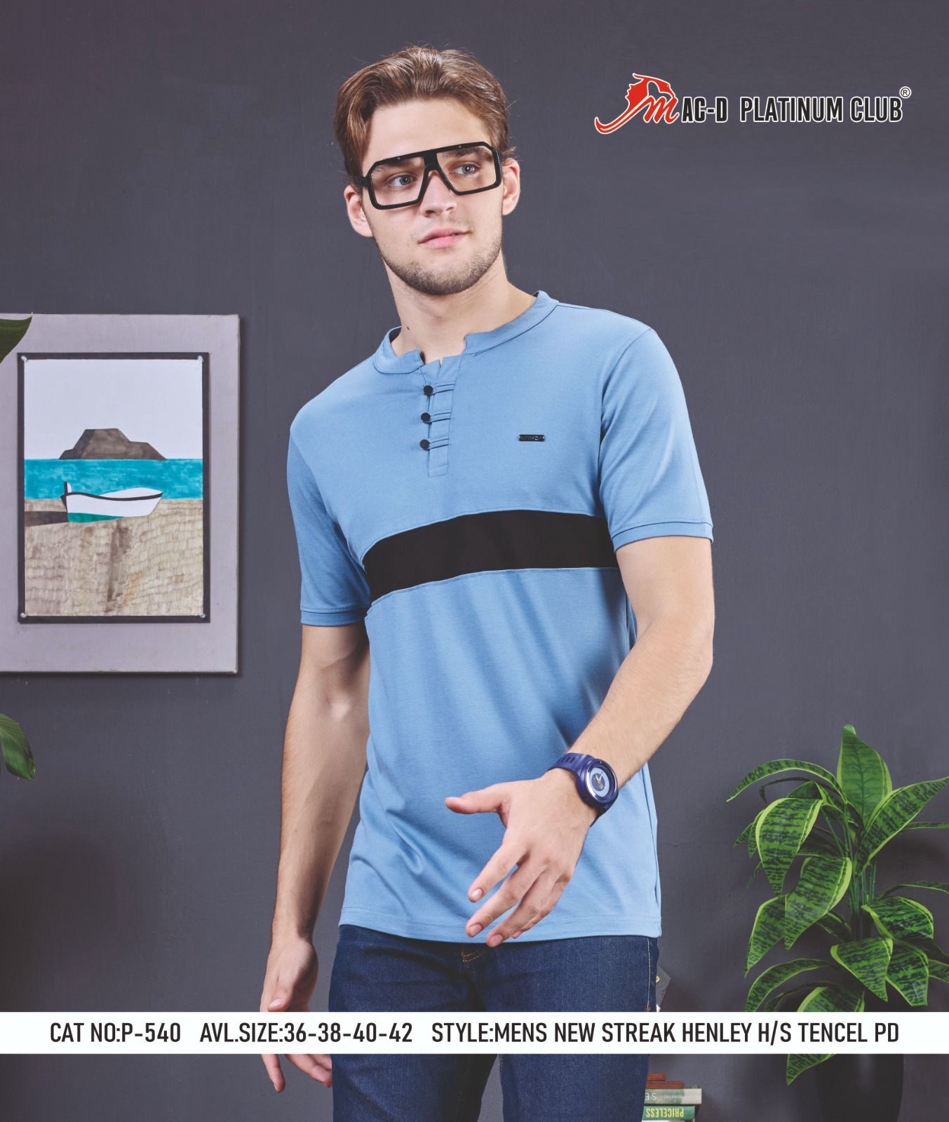 Cat No P 540 Mac D Tencil Mens Tshirts Manufacturer