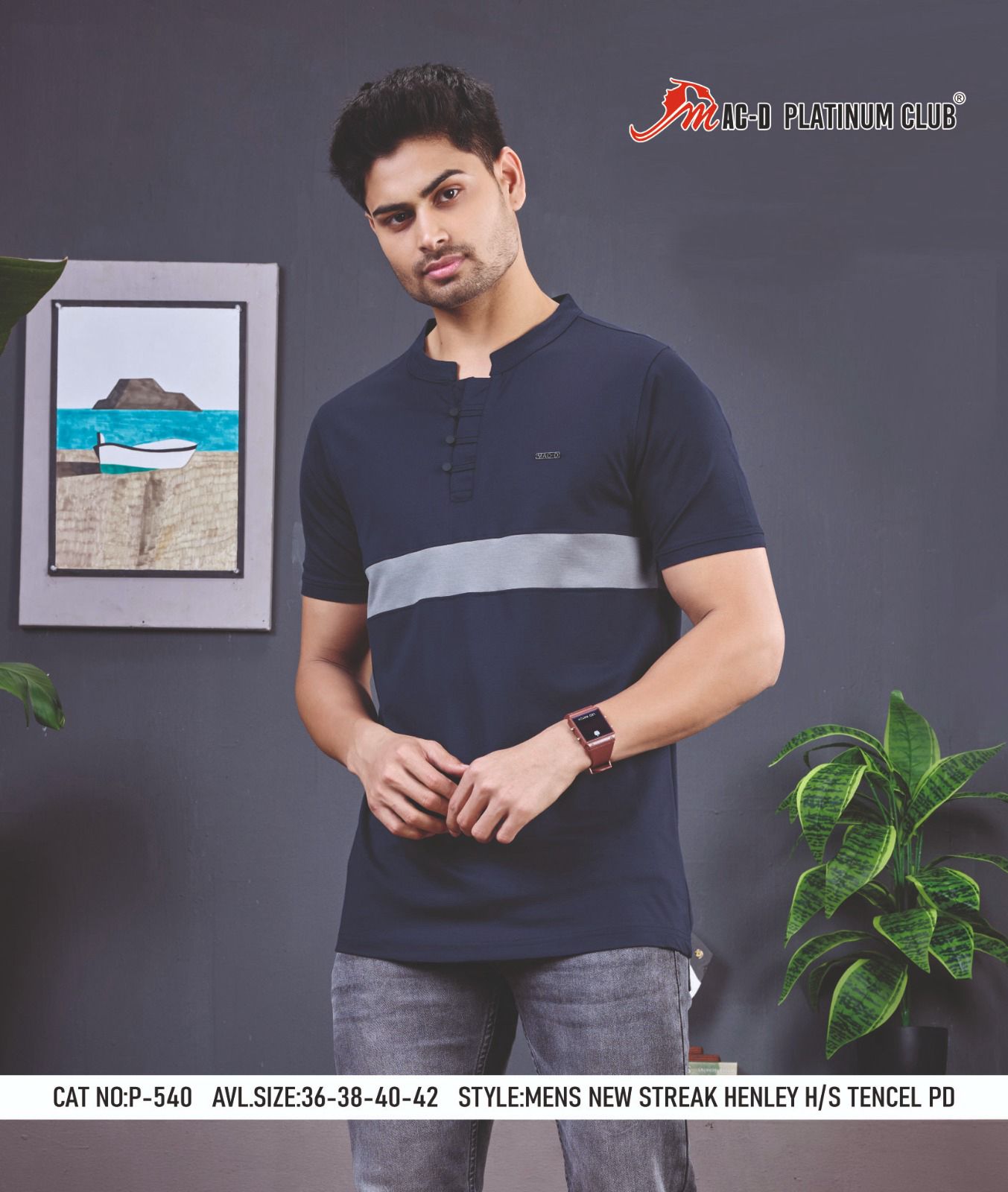 Cat No P 540 Mac D Tencil Mens Tshirts Manufacturer