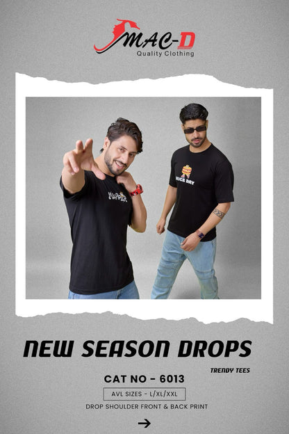 Cat No 6013 Mac D Cotton Mens Tshirts Manufacturer India