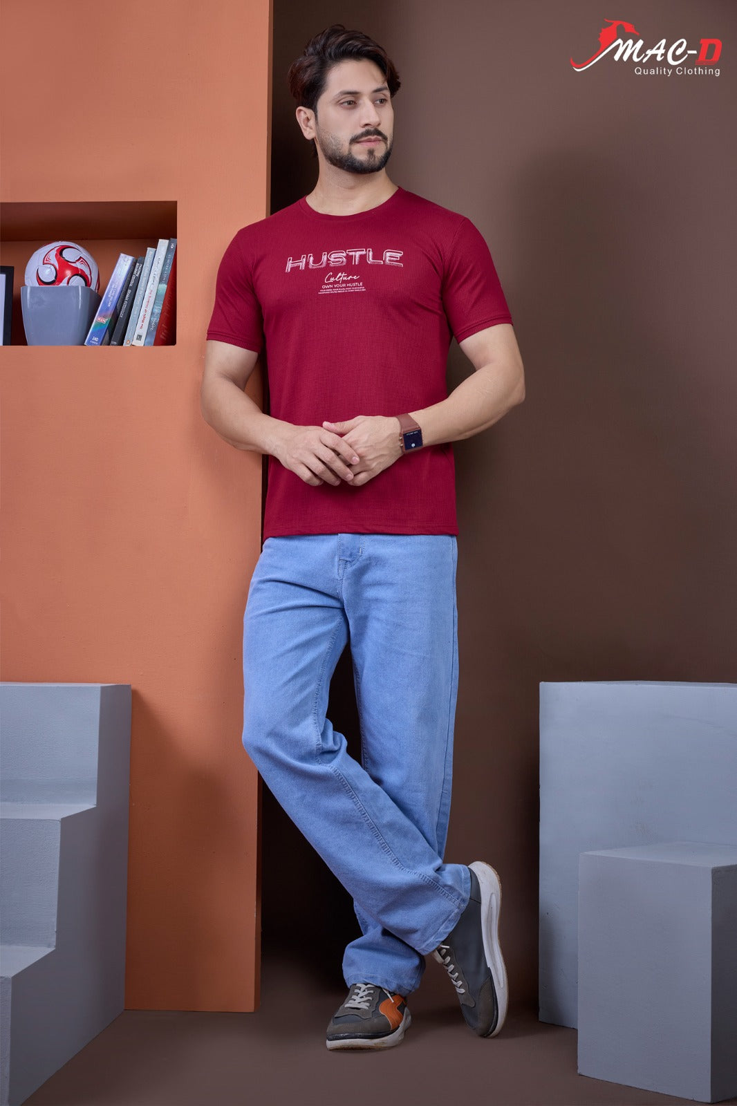 Cat No 649 Mac D Knit Mens Tshirts Manufacturer Ahmedabad