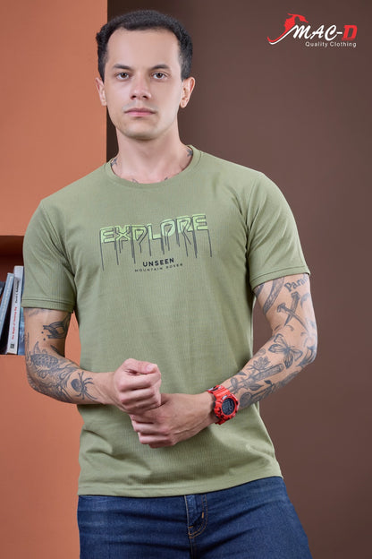 Cat No 649 Mac D Knit Mens Tshirts Manufacturer Ahmedabad