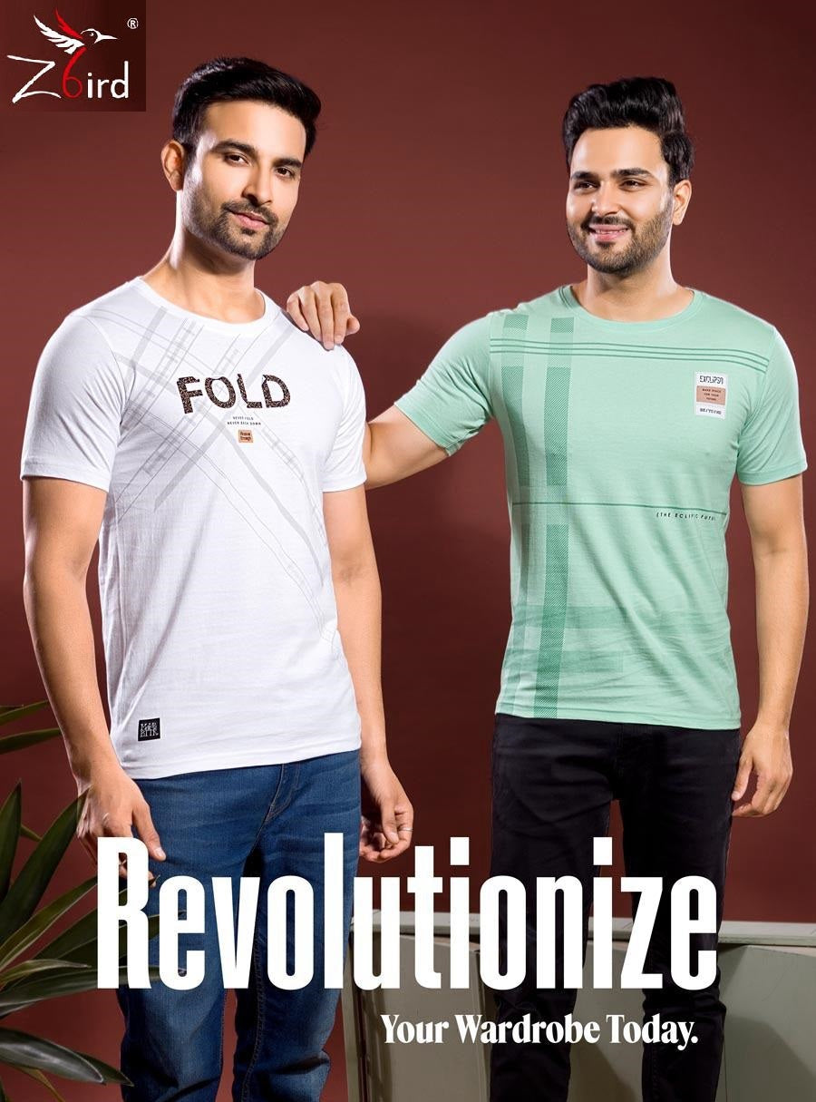 Cat No 7113 Z Bird Cotton Mens Tshirts Wholesaler India