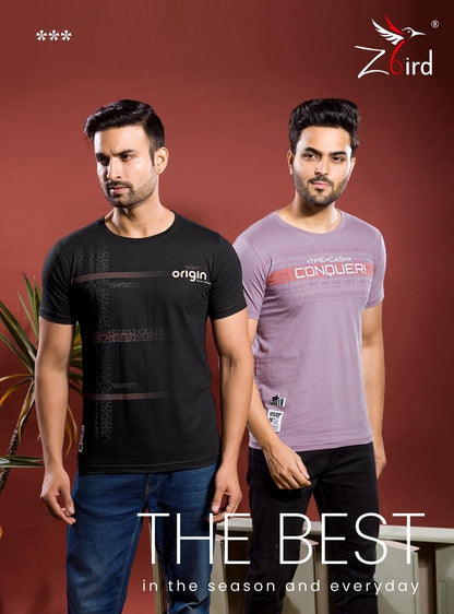 Cat No 7113 Z Bird Cotton Mens Tshirts Wholesaler India