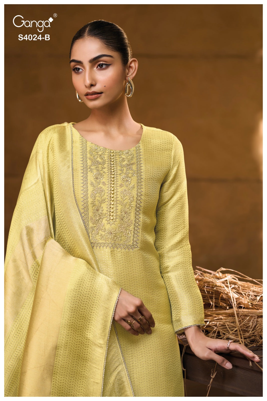 Catalin 4024 Ganga Premium Bemberg Plazzo Style Suits Manufacturer Ahmedabad