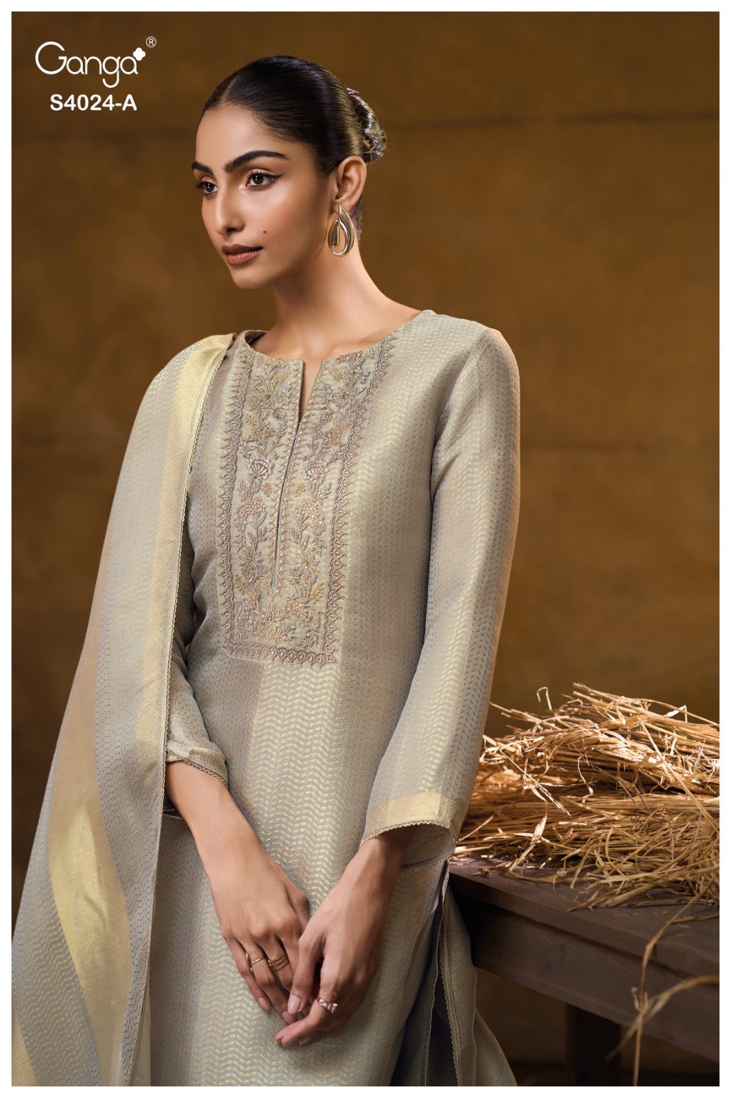 Catalin 4024 Ganga Premium Bemberg Plazzo Style Suits Manufacturer Ahmedabad