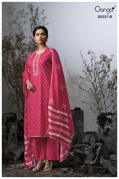 Cazzie S5237 Ganga Cotton Satin Pant Style Suits Manufacturer Gujarat