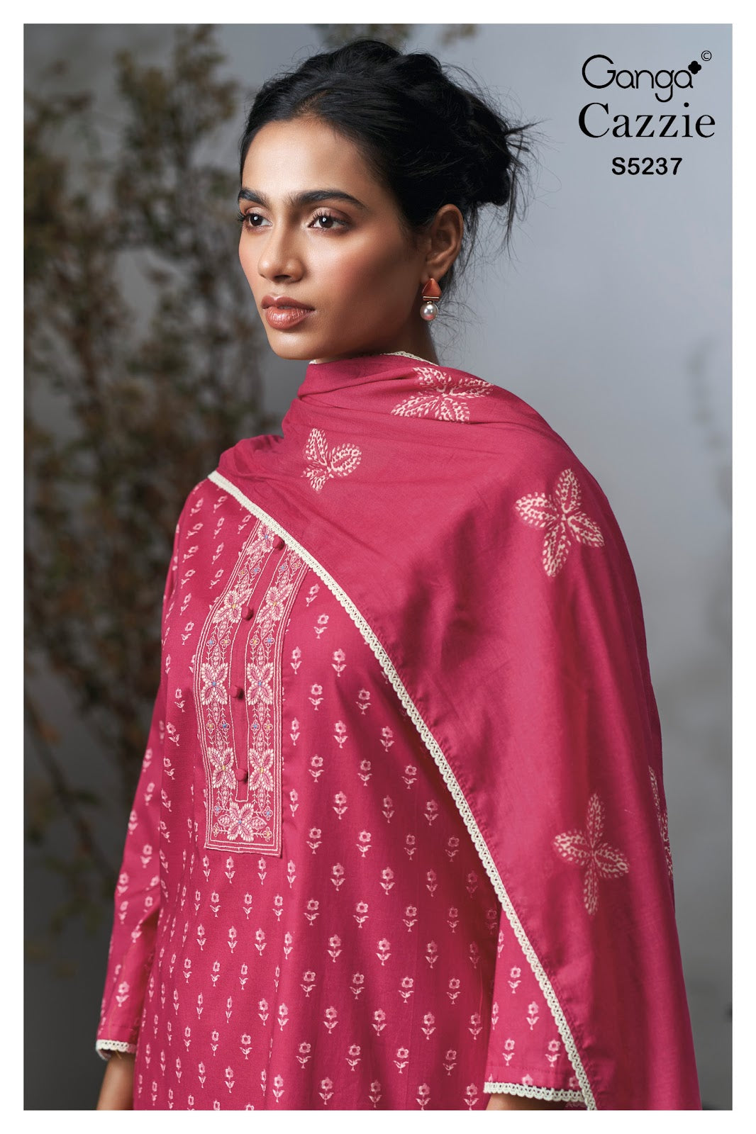 Cazzie S5237 Ganga Cotton Satin Pant Style Suits Manufacturer Gujarat