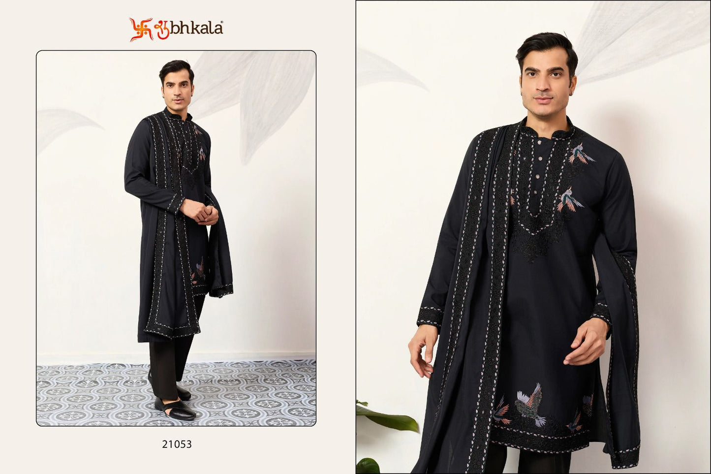 Celebration Drape Shubhkala Viscose Silk Mens Kurta Dupatta Wholesale Price
