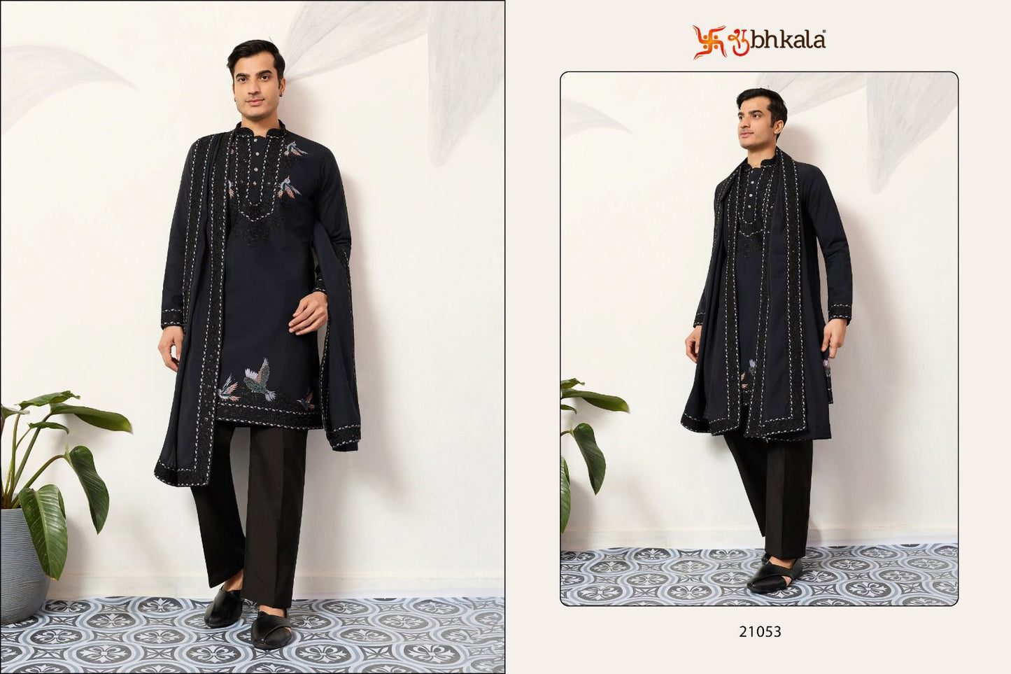 Celebration Drape Shubhkala Viscose Silk Mens Kurta Dupatta Wholesale Price