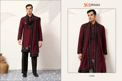 Celebration Drape Shubhkala Viscose Silk Mens Kurta Dupatta Wholesale Price