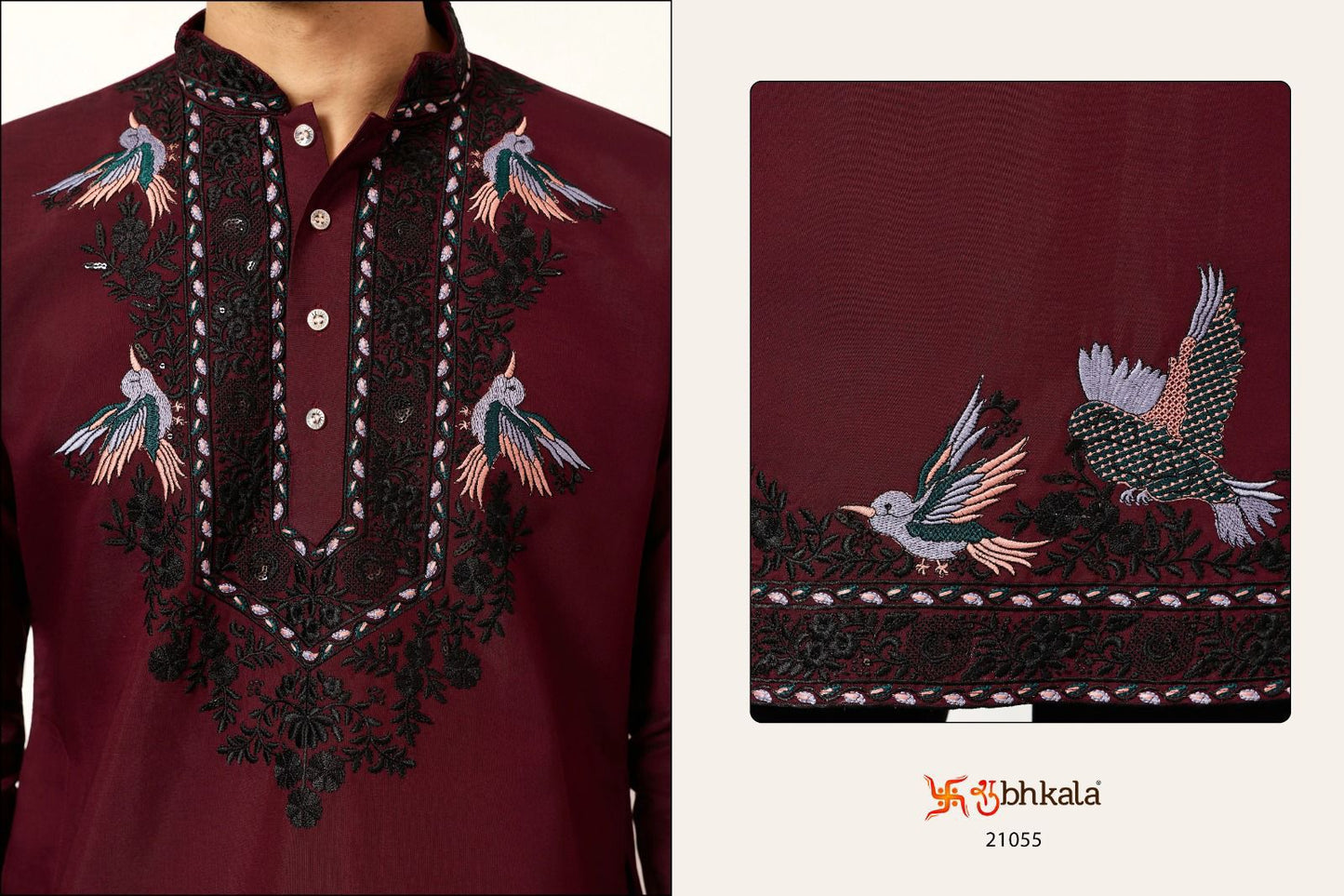 Celebration Drape Shubhkala Viscose Silk Mens Kurta Dupatta Wholesale Price