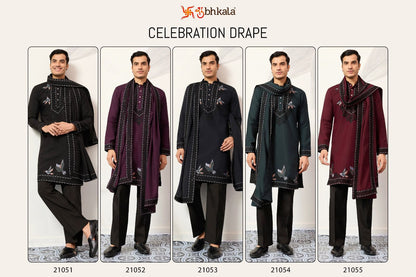 Celebration Drape Shubhkala Viscose Silk Mens Kurta Dupatta Wholesale Price