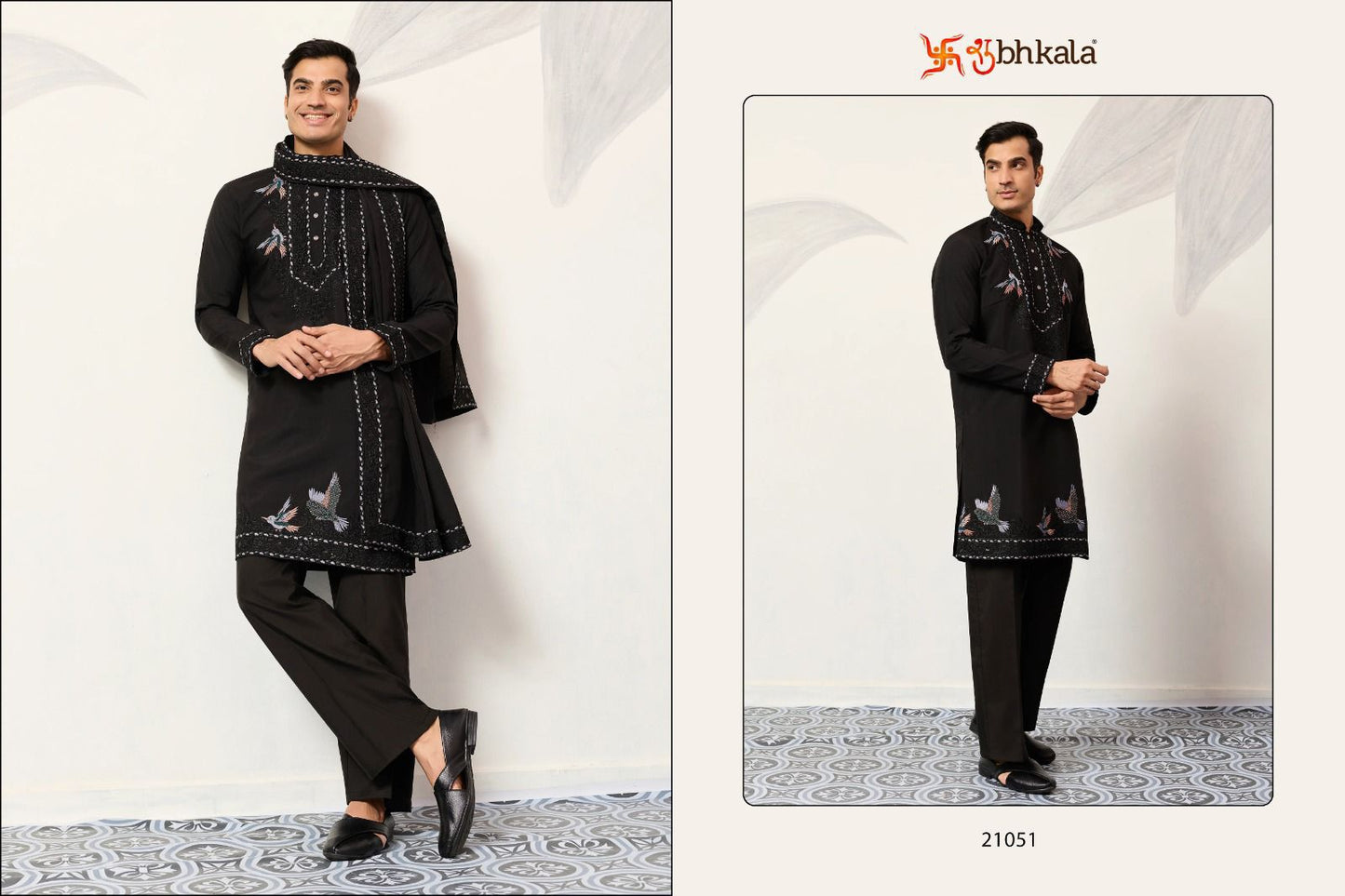 Celebration Drape Shubhkala Viscose Silk Mens Kurta Dupatta Wholesale Price