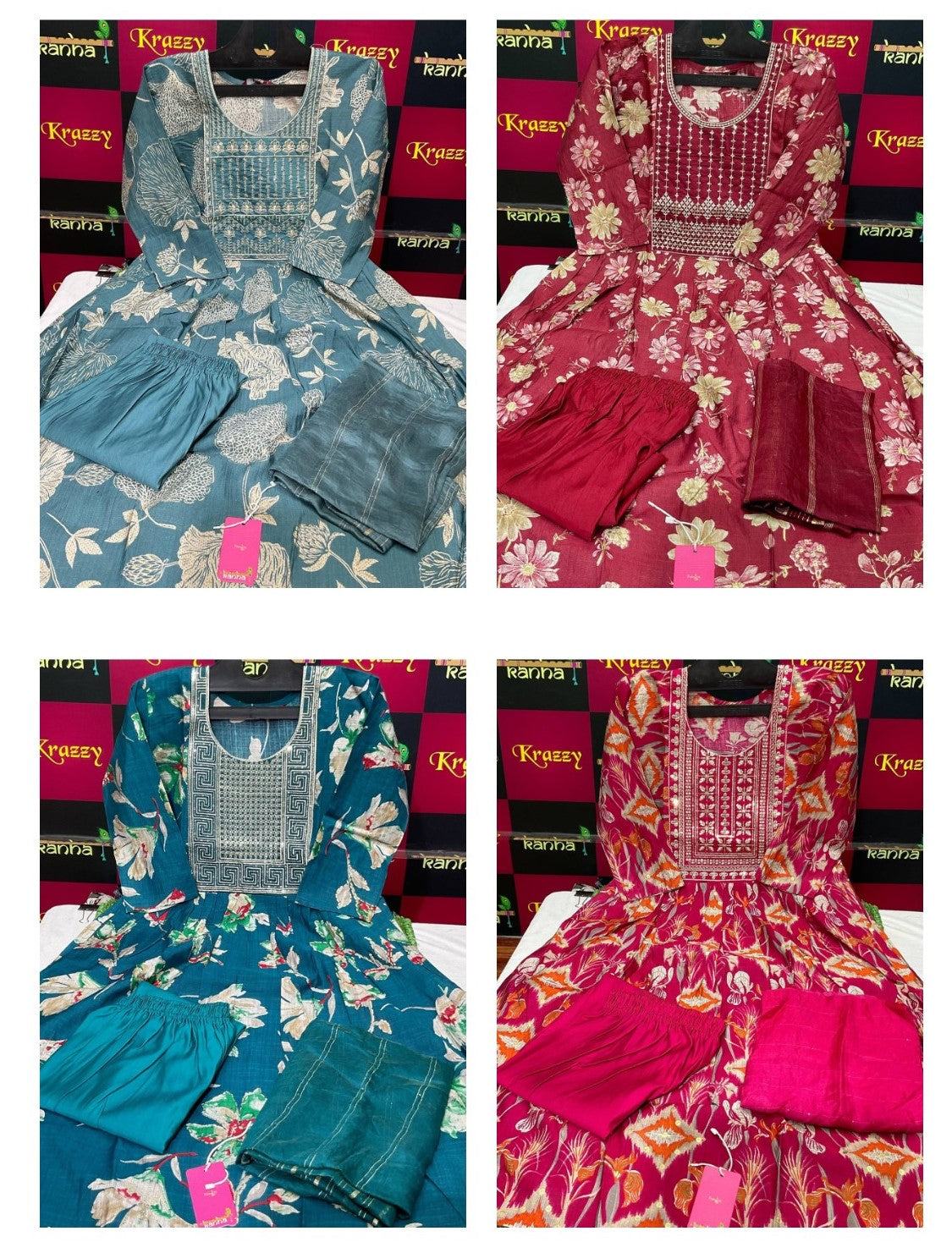 Celebration Kanha Vatican Readymade Pant Style Suits Wholesale Price