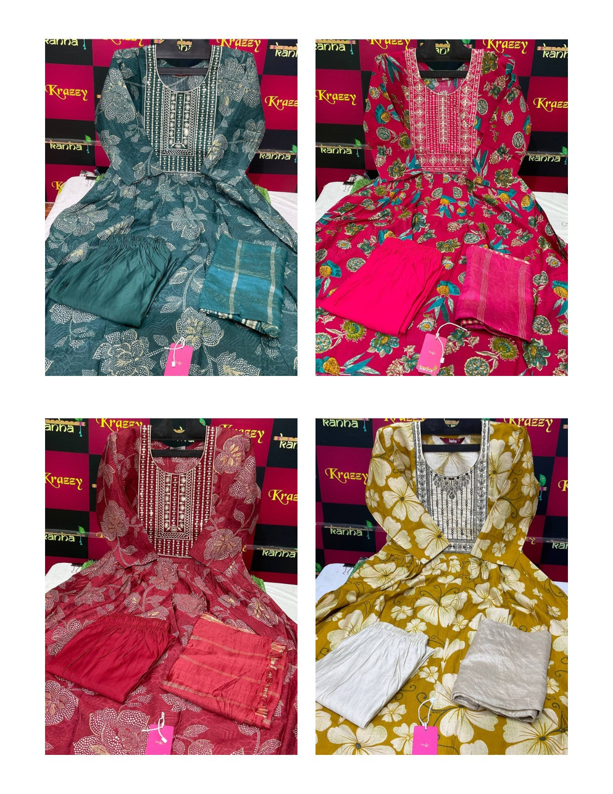 Celebration Kanha Vatican Readymade Pant Style Suits Wholesale Price