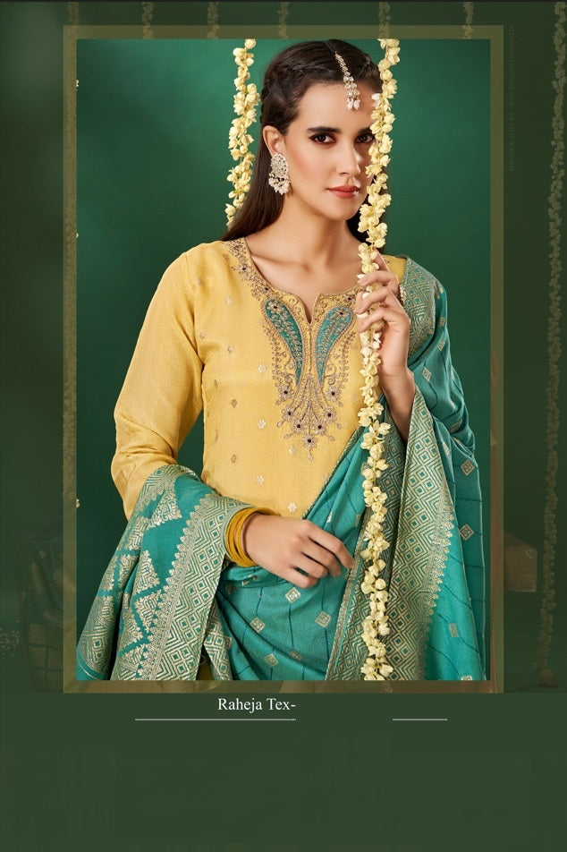 Celebration Raheja Tissue Pant Style Suits Supplier
