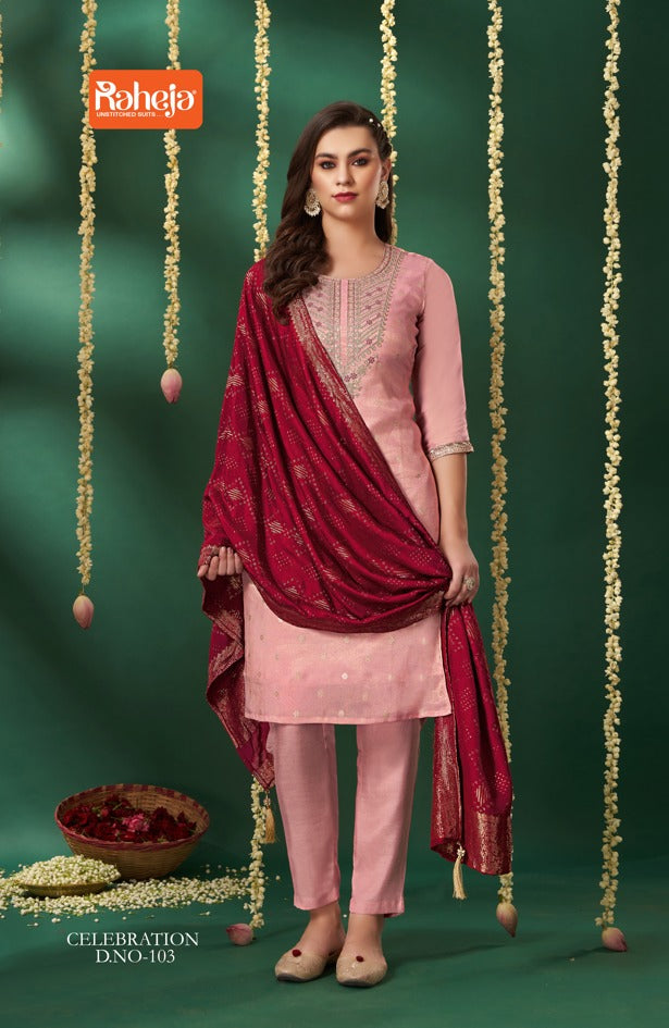 Celebration Raheja Tissue Pant Style Suits Supplier